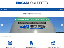 Tablet Screenshot of biogas-hochreiter.de